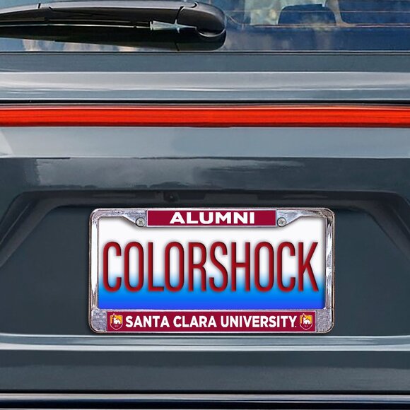 Santa Clara University Alumni Metal License Plate Frame - Picture 2 of 2